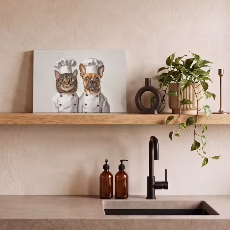 Kat - Hond - Kokskleding canvas 2cm klein -closeup_print_DE