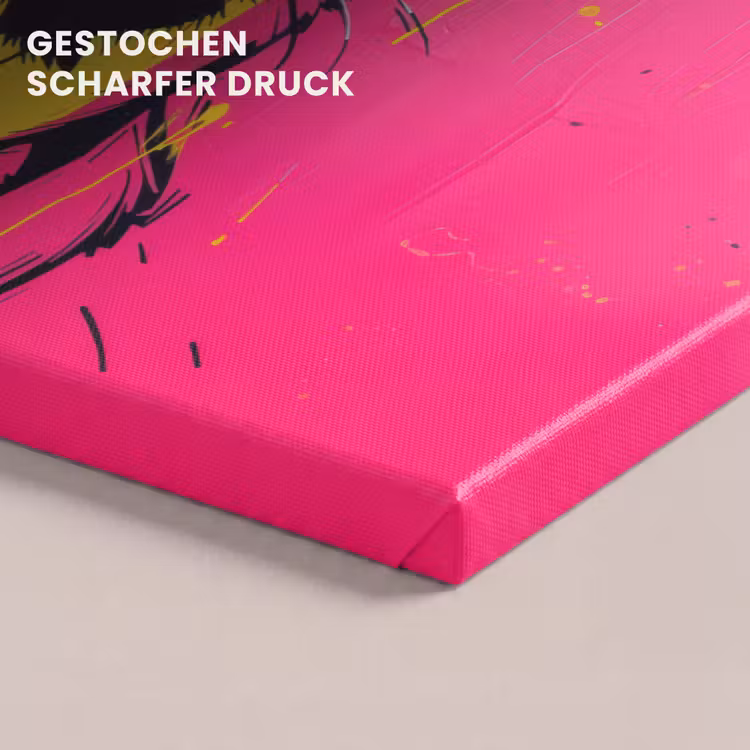 Kat - Art - Zonnebril - Roze canvas 2cm klein -uniquesellingpoint_afwerking-onlywow_DE