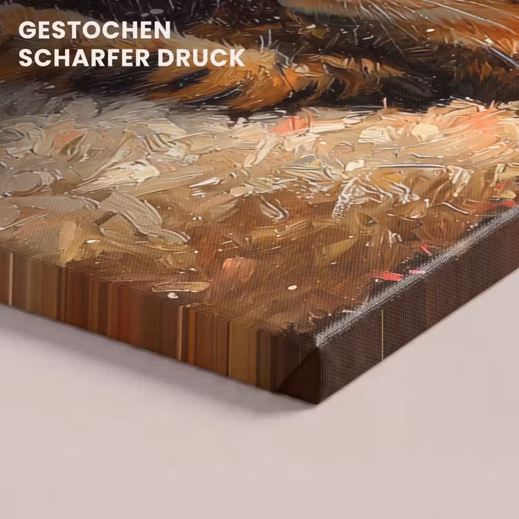Kat - Kerst - Winter - Dier canvas 2cm klein -closeup_print_DE