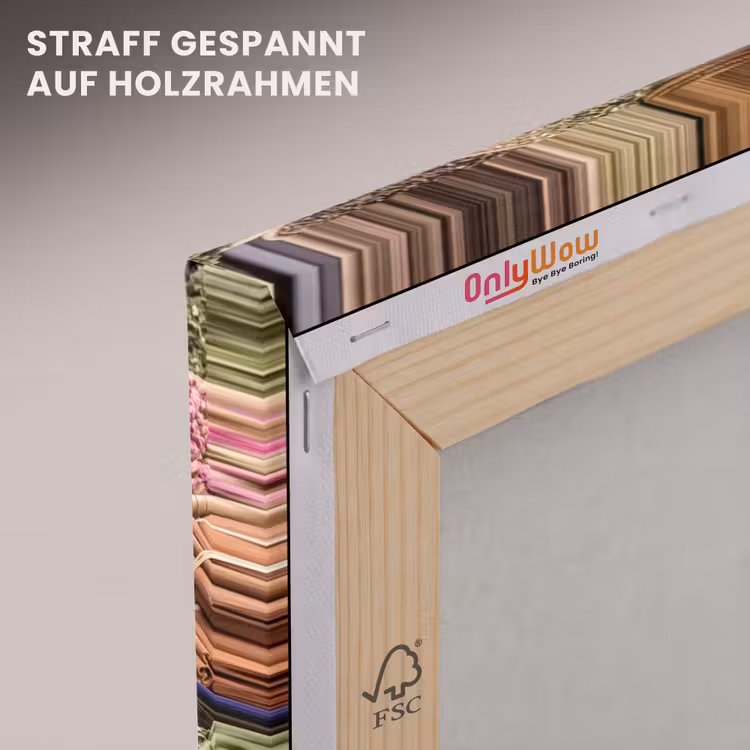 Leinwandbild - Keramik – Orientalisch – Farbenfroh - Aardewerk - Oosters - Kleurrijk canvas 2cm klein