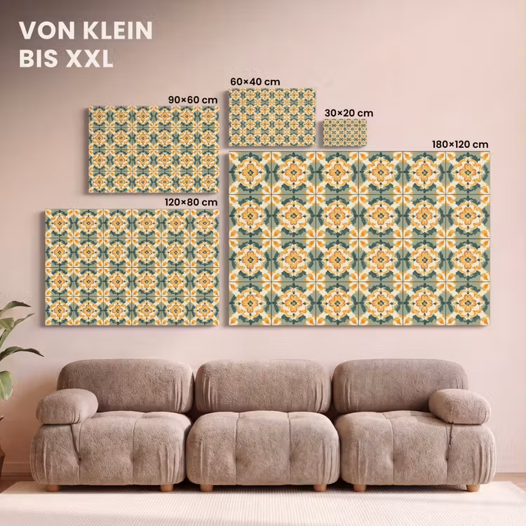 Keramiek - Verweerd - Kleurrijk canvas 2cm klein 34 -Xsfeer8_DE
