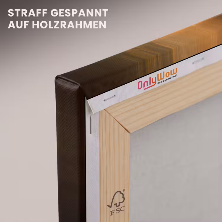 Kaarslicht - Kerst - Veelkleurig canvas 2cm klein -uniquesellingpoint_afwerking-onlywow_DE