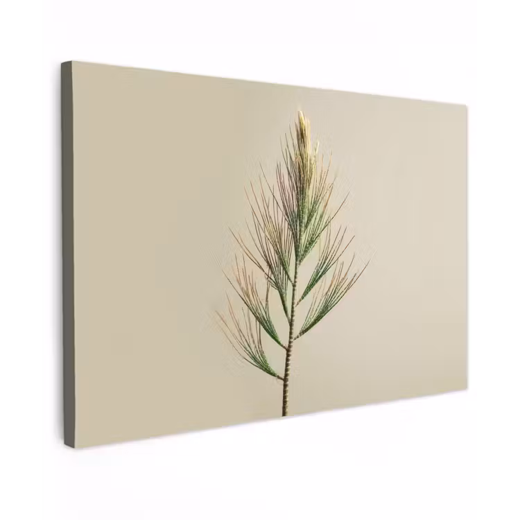Dennentak - Naaldvormige bladeren - Lichtgroen canvas 2cm klein -z3d
