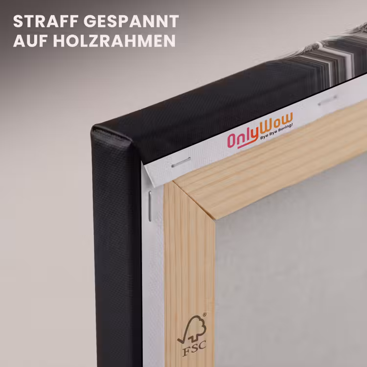 Kind - Vergrootglas - Portret - Zwart-wit canvas 2cm klein -uniquesellingpoint_afwerking-onlywow_DE