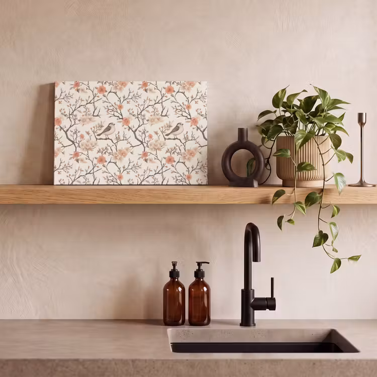 Kersenbloesem - Mus - Roze canvas 2cm klein 34 -sfeer3