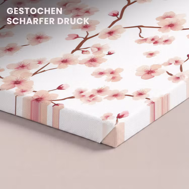Kersenbloesem - Takken - Roze canvas 2cm klein 34 -closeup_print_DE