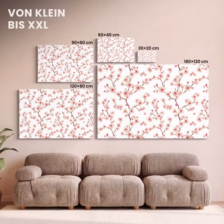 Kersenbloesem - Takken - Roze canvas 2cm klein 34 -Xsfeer8_DE
