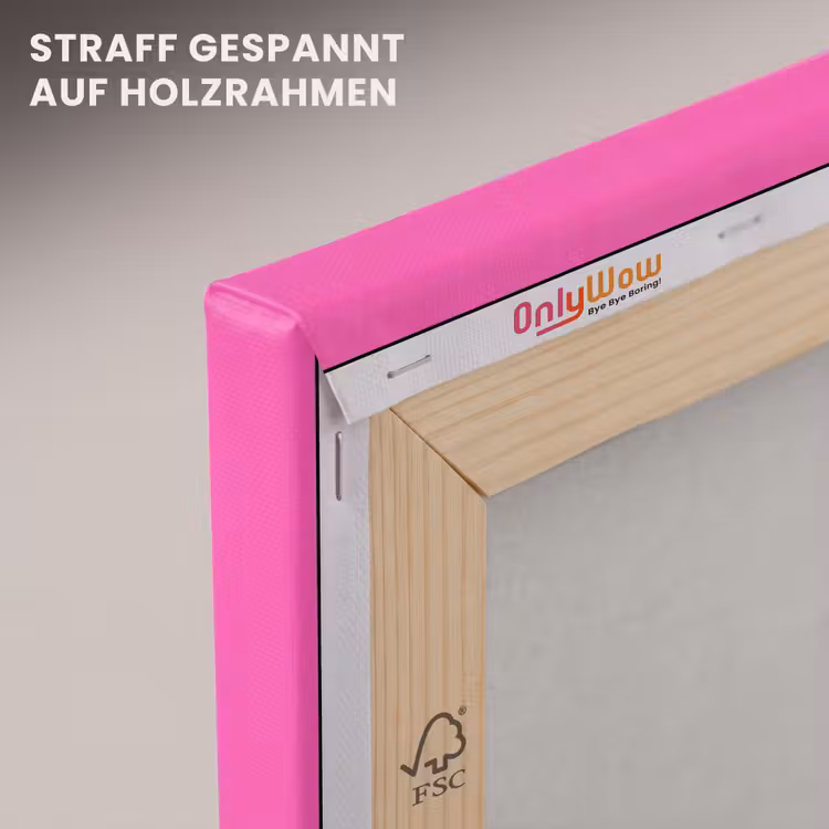 Kers - Roze - Fruit canvas 2cm klein -uniquesellingpoint_afwerking-onlywow_DE