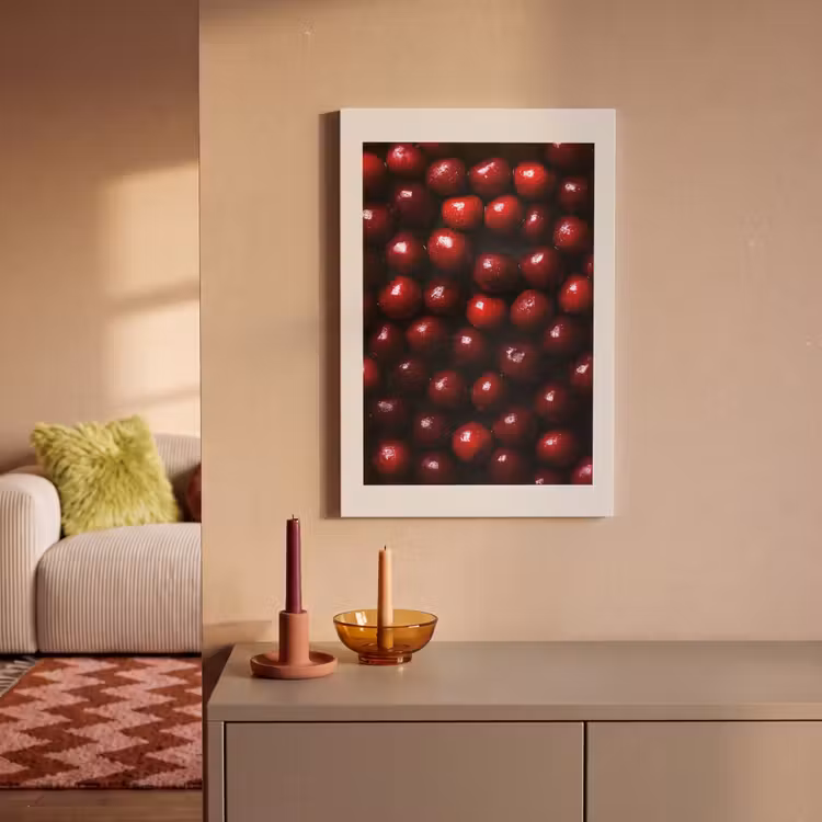 Kersen - Rood canvas 2cm klein -sfeer1
