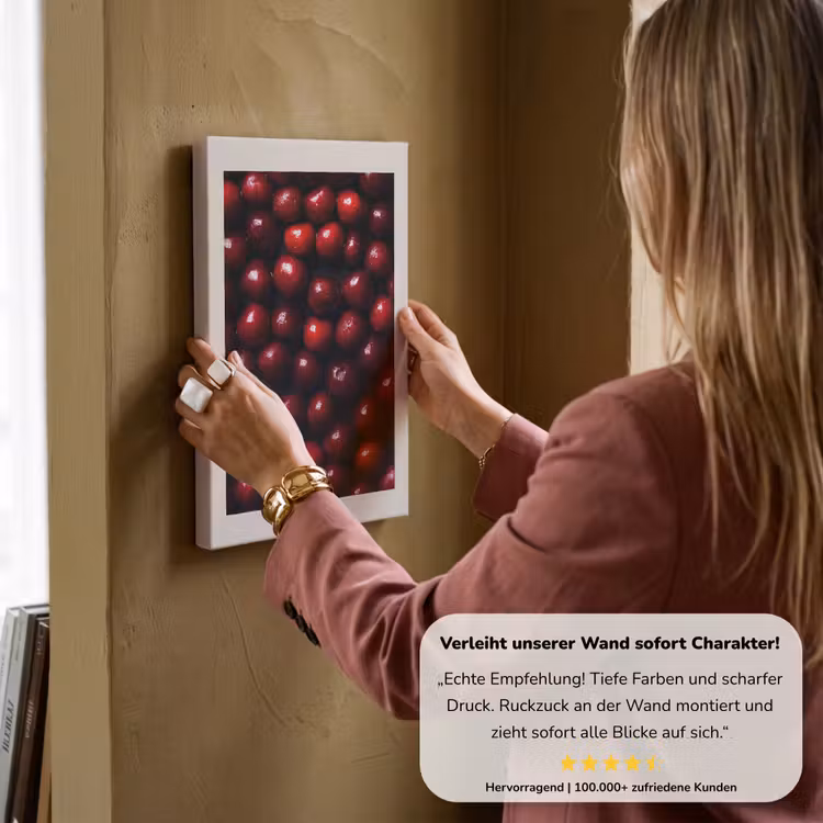 Kersen - Rood canvas 2cm klein -Xsfeer7_DE