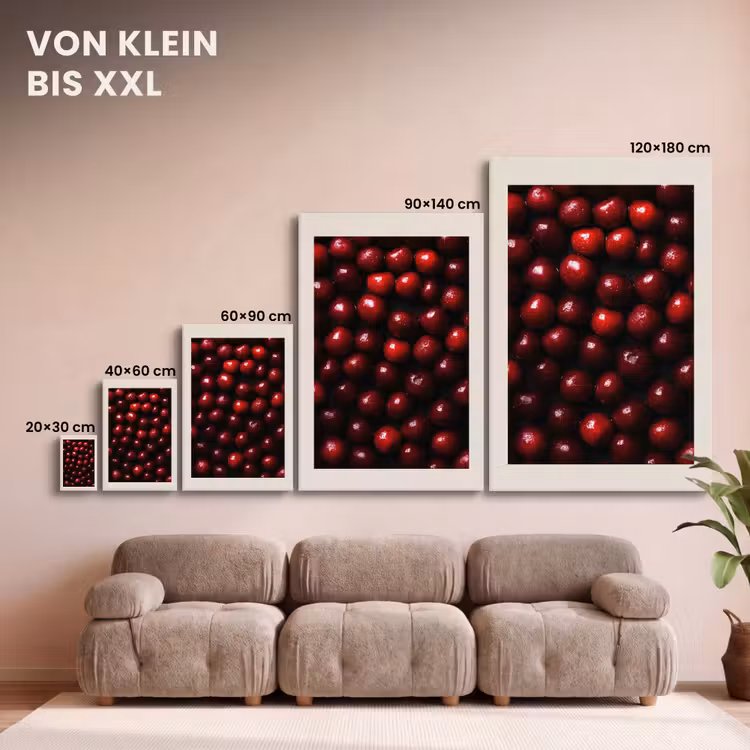 Kersen - Rood canvas 2cm klein -Xsfeer8_DE