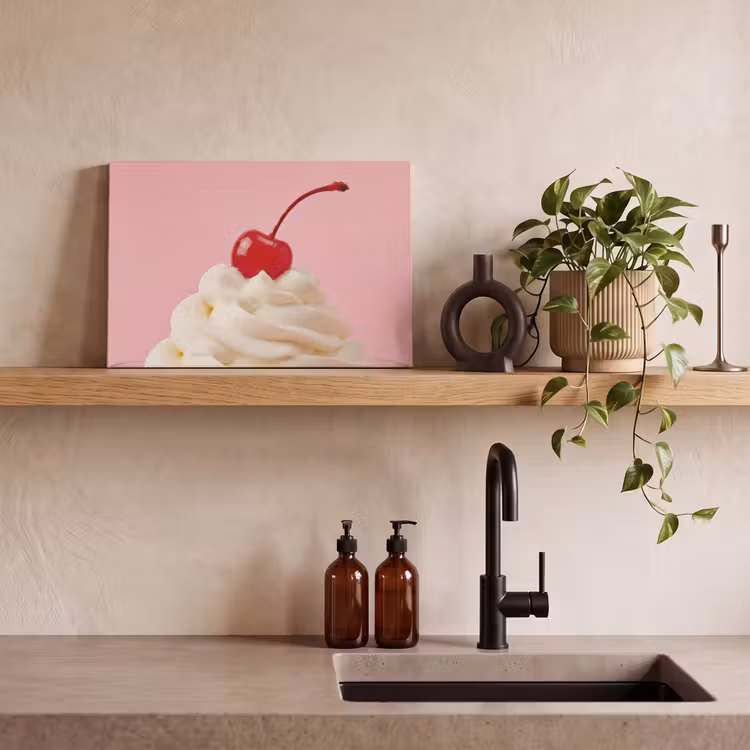 Kers - Slagroom - Roze canvas 2cm klein -sfeer6