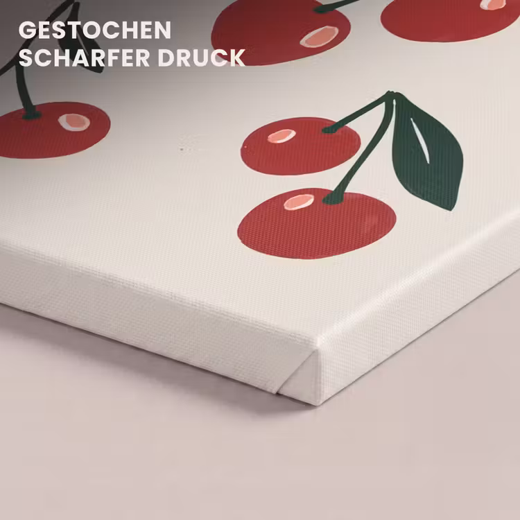 Kersen - Blaadjes - Rood canvas 2cm klein -closeup_print_DE