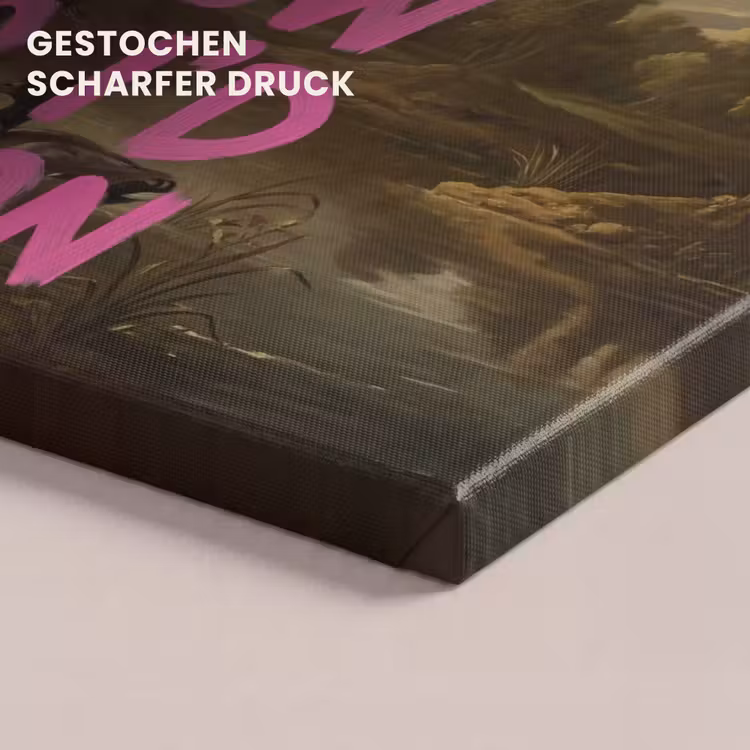 Klassiek - Humor - Roze canvas 2cm klein -uniquesellingpoint_afwerking-onlywow_DE