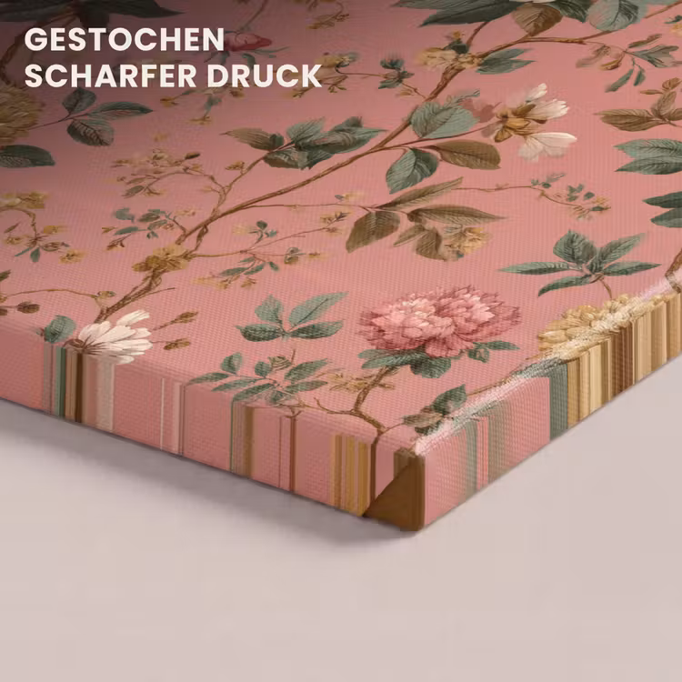 Klassiek - Botanisch - Roze canvas 2cm klein 34 -closeup_print_DE