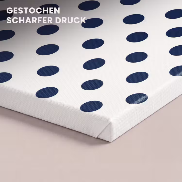 Klassiek - Stippen - Blauw canvas 2cm klein 34 -closeup_print_DE