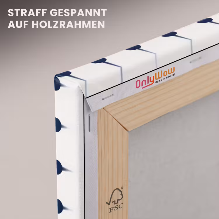 Klassiek - Stippen - Blauw canvas 2cm klein 34 -uniquesellingpoint_afwerking-onlywow_DE