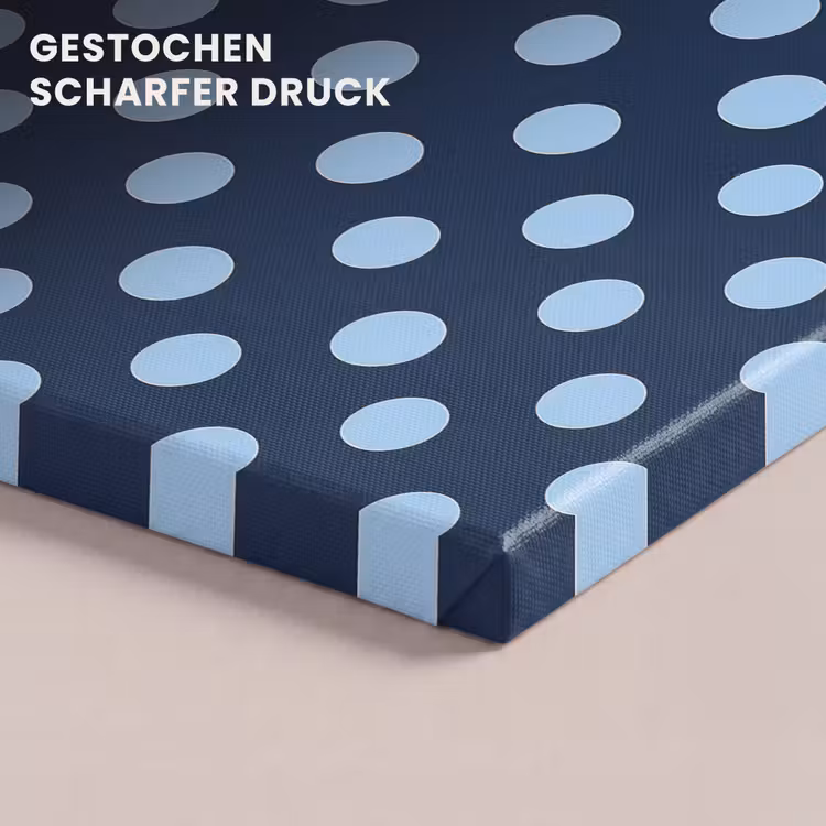 Klassiek - Dots - Blauw canvas 2cm klein 34 -closeup_print_DE