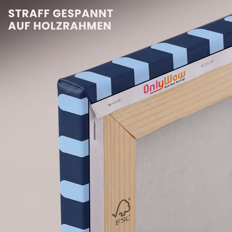 Klassiek - Dots - Blauw canvas 2cm klein 34 -uniquesellingpoint_afwerking-onlywow_DE