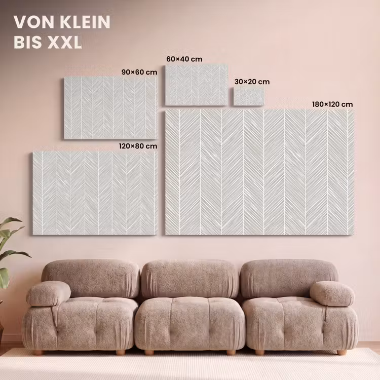 Klassiek - Visgraat - Grijs canvas 2cm klein 34 -Xsfeer8_DE