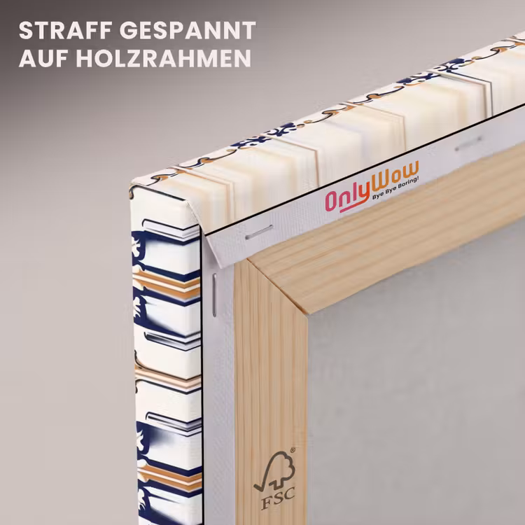 Klassiek - Patroon - Kleurrijk canvas 2cm klein 34 -uniquesellingpoint_afwerking-onlywow_DE
