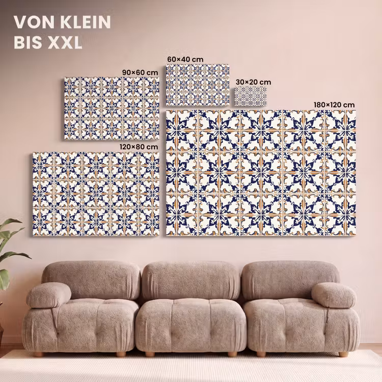 Klassiek - Patroon - Kleurrijk canvas 2cm klein 34 -Xsfeer8_DE