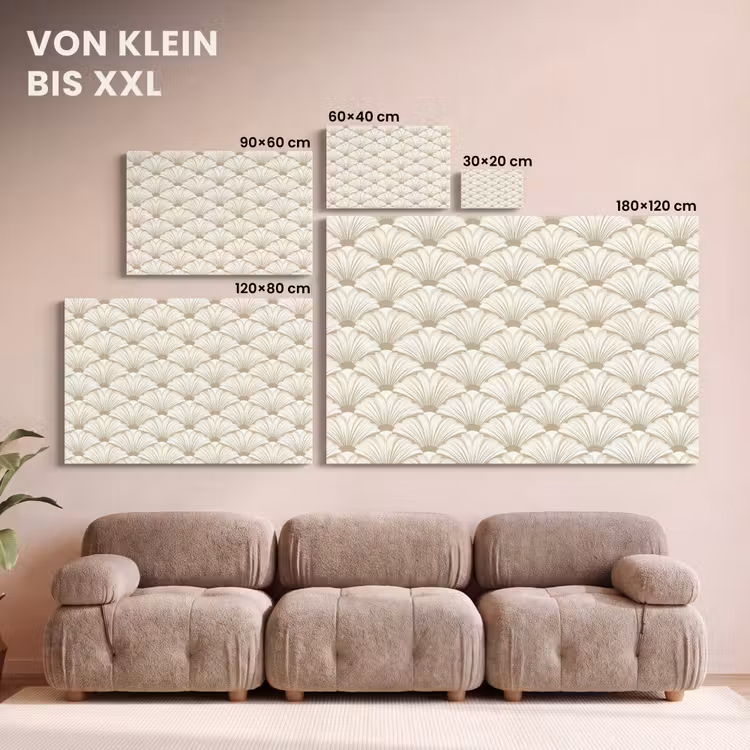 Klassiek - Art - Beige canvas 2cm klein 34 -Xsfeer8_DE
