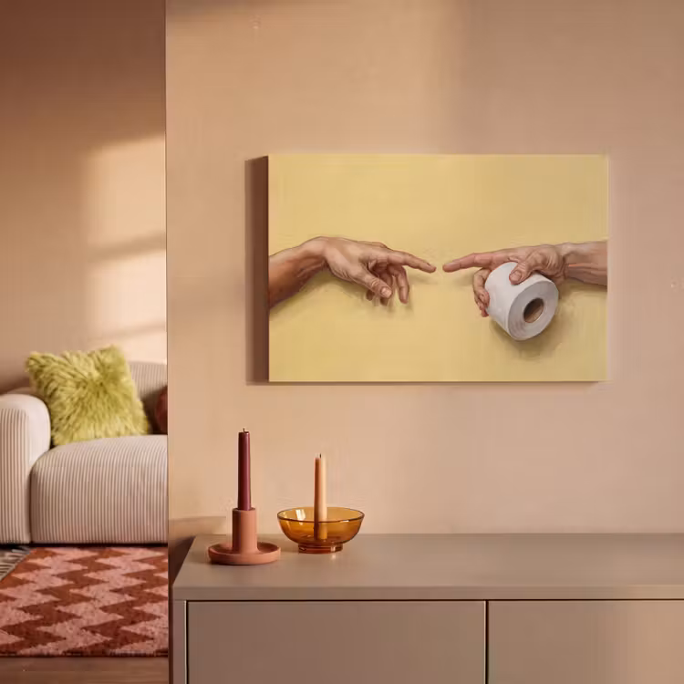 Klassiek - Kunst - Humor canvas 2cm klein -sfeer1