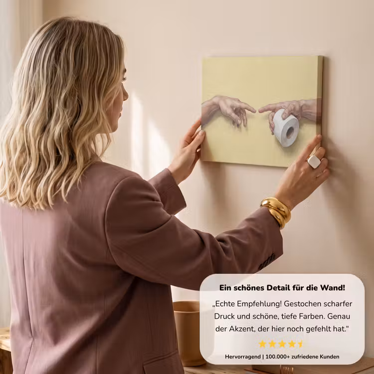 Klassiek - Kunst - Humor canvas 2cm klein -sfeer3
