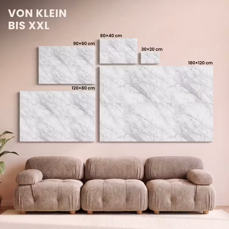 Klassiek - Marmer - Grijs canvas 2cm klein 34 -Xsfeer8_DE