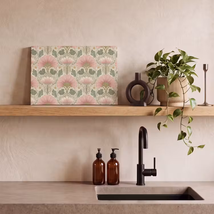 Klassiek - Patroon - Roze canvas 2cm klein 34 -sfeer3