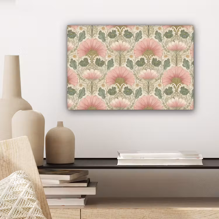 Klassiek - Patroon - Roze canvas 2cm klein 34 -sfeer6