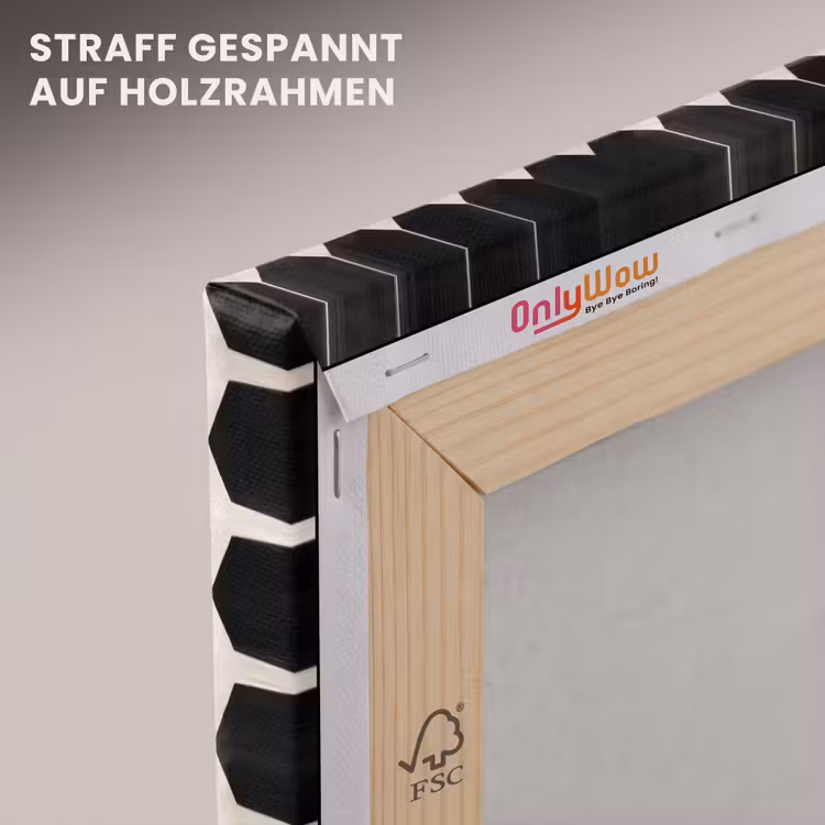 Klassiek - Patroon - Zwart canvas 2cm klein 34 -uniquesellingpoint_afwerking-onlywow_DE