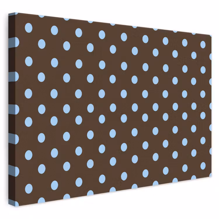 Klassiek - Stippen - Bruin canvas 2cm klein 34 -3d