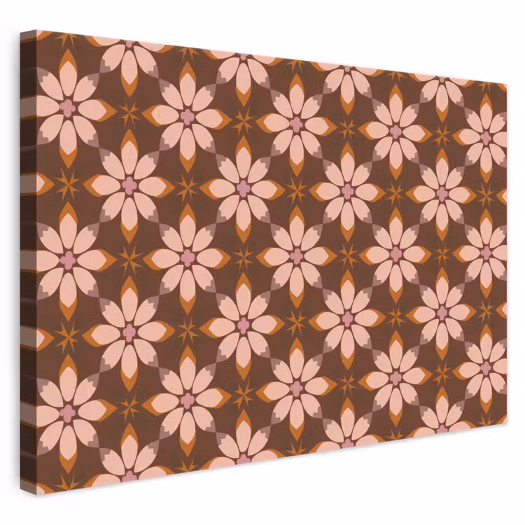 Klassiek - Retro - Bruin canvas 2cm klein 34 -3d