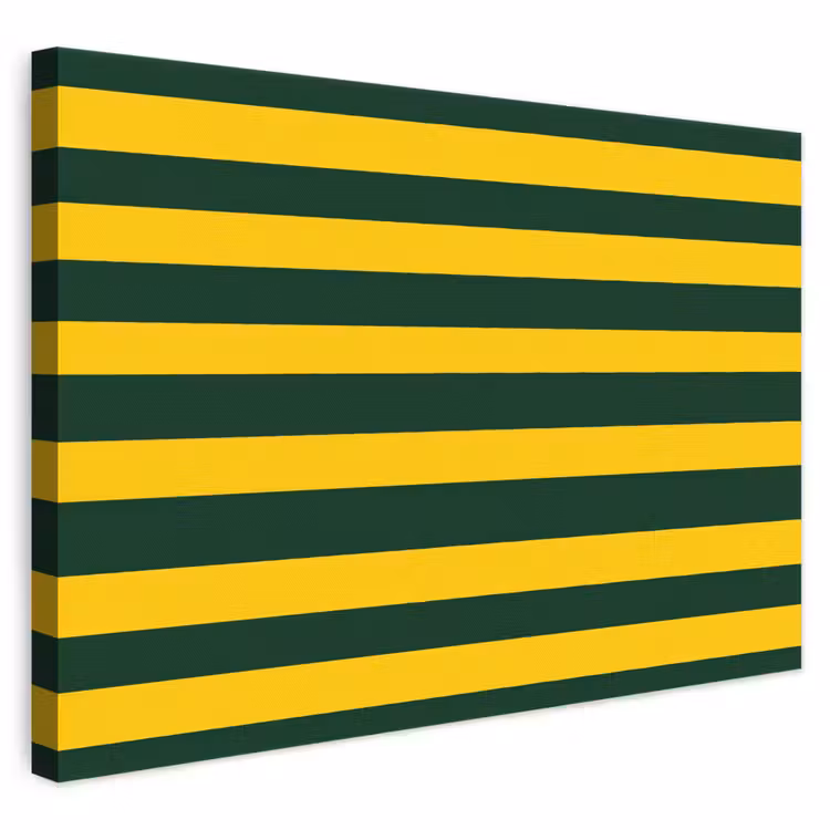 Klassiek - Strepen - Groen canvas 2cm klein 34 -3d
