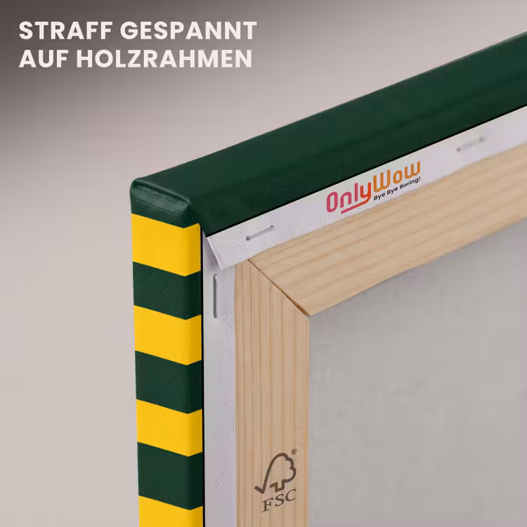 Klassiek - Strepen - Groen canvas 2cm klein 34 -uniquesellingpoint_afwerking-onlywow_DE