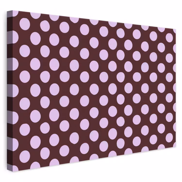 Klassiek - Stippen - Paars canvas 2cm klein 34 -3d