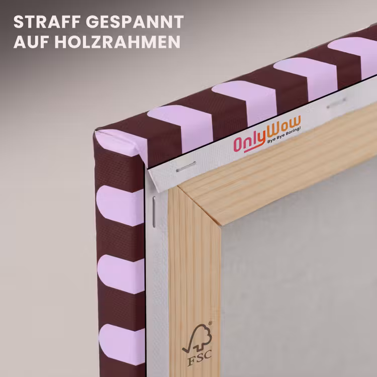 Klassiek - Stippen - Paars canvas 2cm klein 34 -uniquesellingpoint_afwerking-onlywow_DE