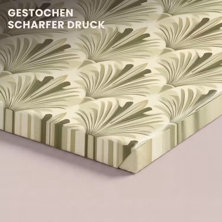 Klassiek - Waaier - Groen canvas 2cm klein 34 -closeup_print_DE