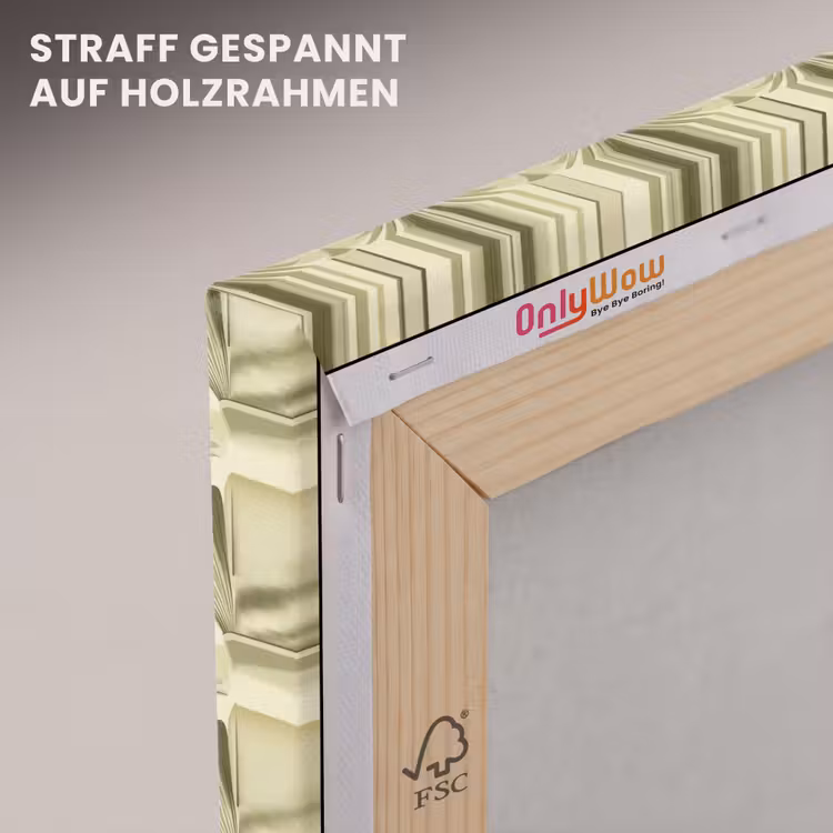 Klassiek - Waaier - Groen canvas 2cm klein 34 -uniquesellingpoint_afwerking-onlywow_DE