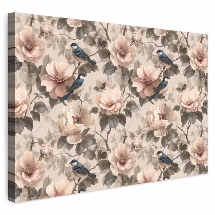 Klassiek - Vogels - Kleurrijk canvas 2cm klein 34 -3d