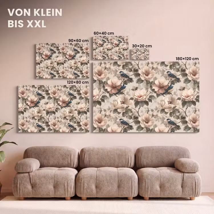 Klassiek - Vogels - Kleurrijk canvas 2cm klein 34 -Xsfeer8_DE