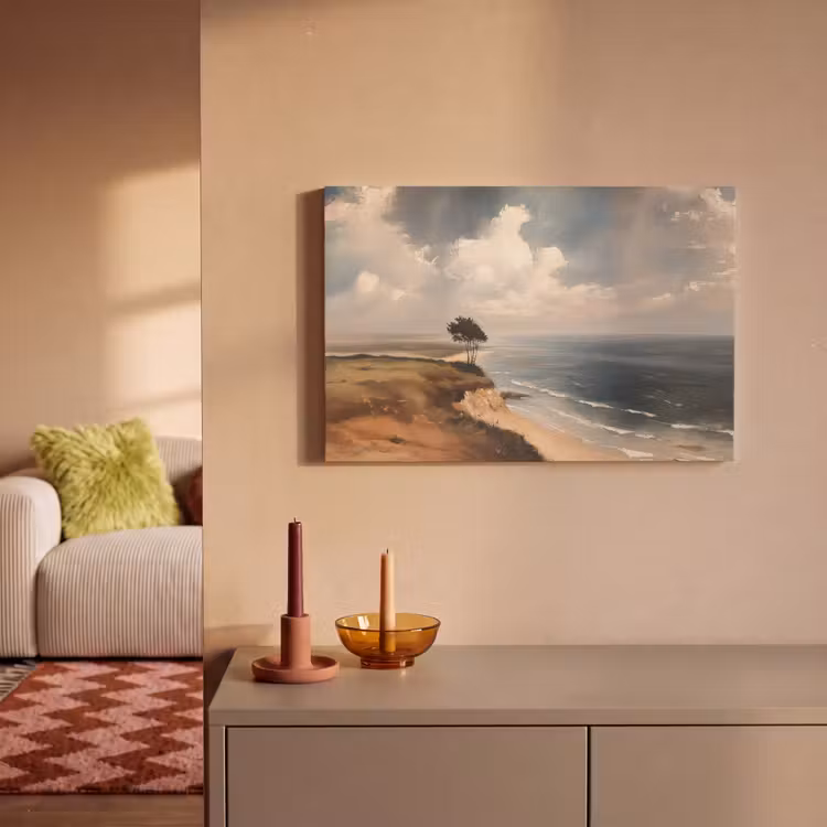 Klif - Zee - Boom canvas 2cm klein -sfeer1