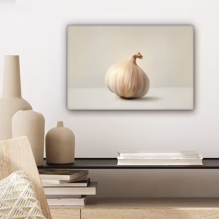 Knoflook - Natuurlijk - Beige canvas 2cm klein -closeup_print_DE