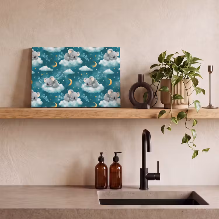 Koala's - Betoverend - Blauw canvas 2cm klein 34 -sfeer3