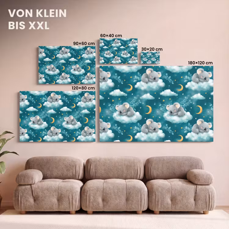 Koala's - Betoverend - Blauw canvas 2cm klein 34 -Xsfeer8_DE