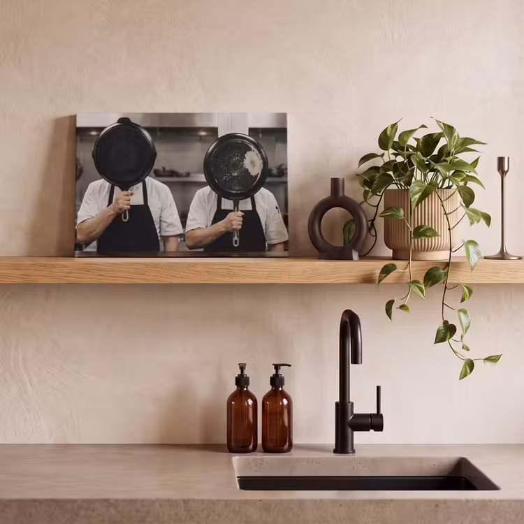 Koks - Koekenpannen - Keuken canvas 2cm klein -sfeer3