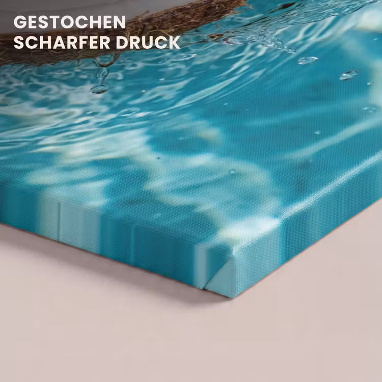 Kokosnoot - Water - Wit canvas 2cm klein -uniquesellingpoint_afwerking-onlywow_DE