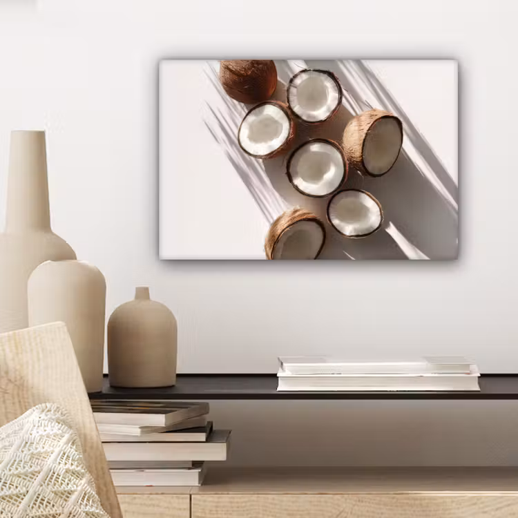 Kokosnoten - Bruin - Shaduw canvas 2cm klein -closeup_print_DE